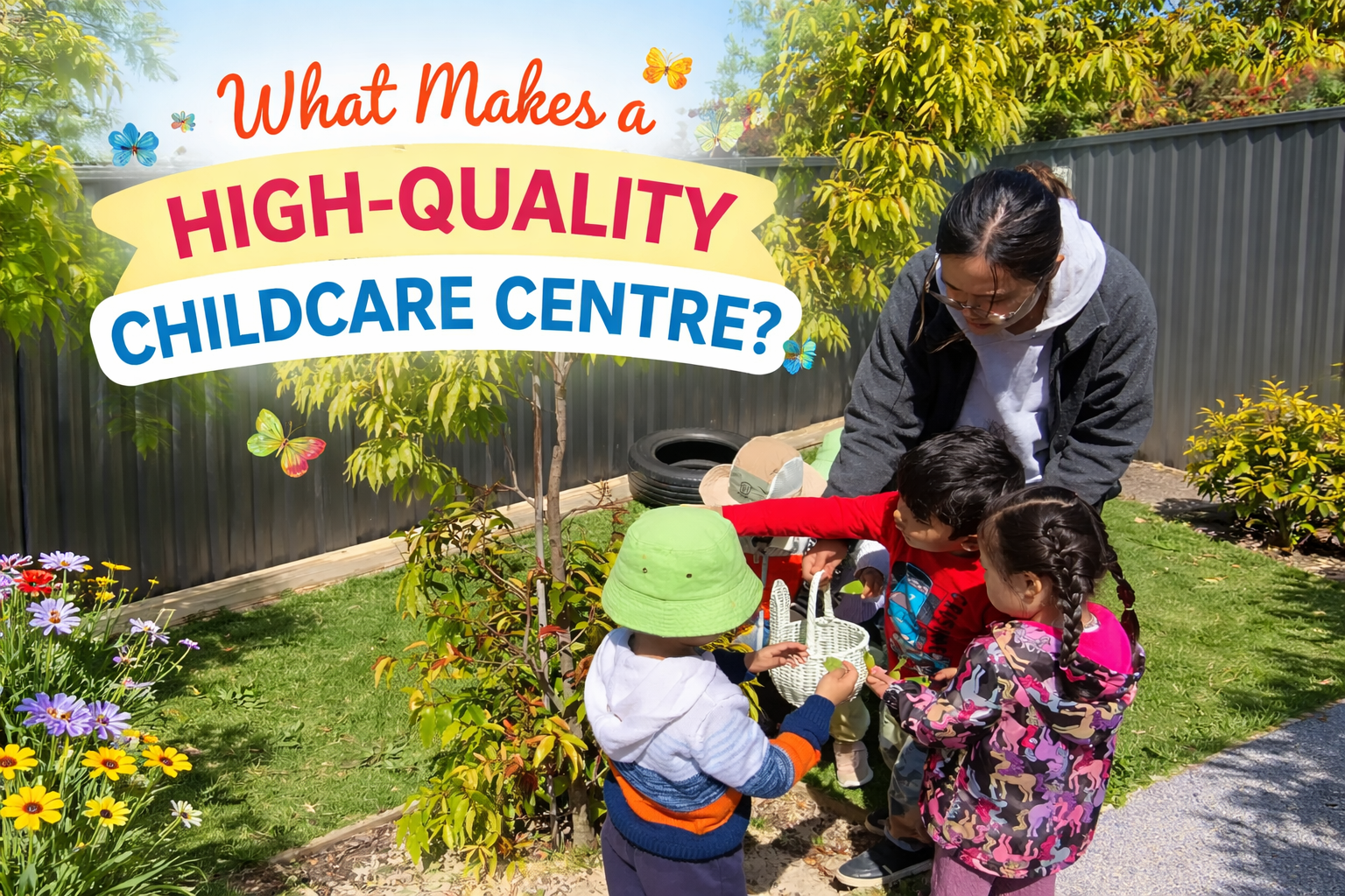 outdoor fun at childcare centre